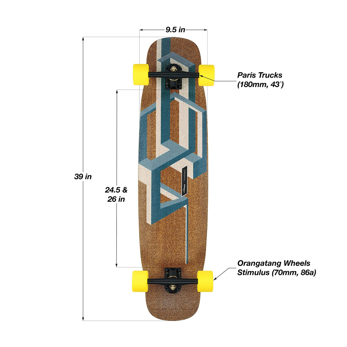 Basalt Tesseract Downhill Longboard Skateboard | Loaded Boards