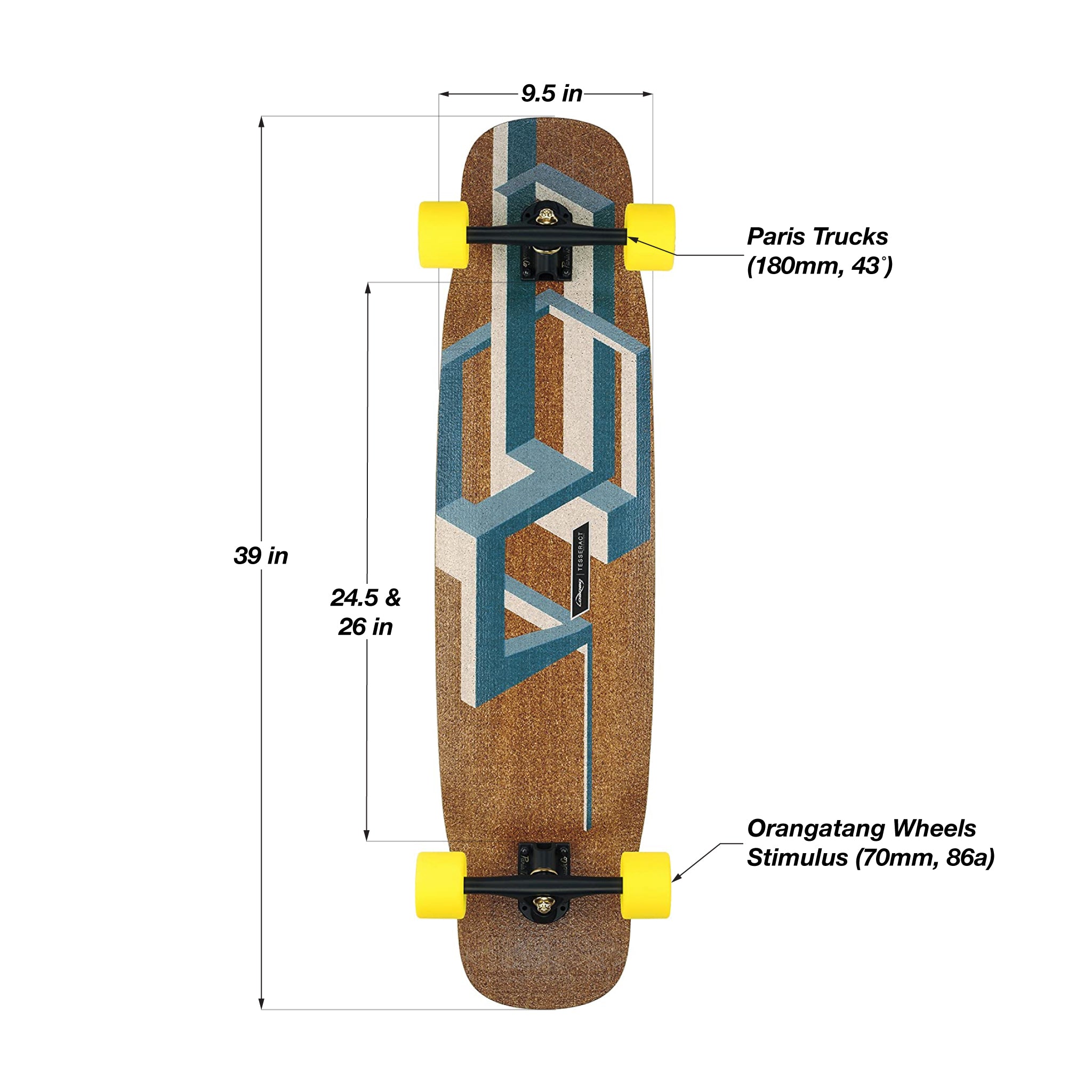 Basalt Tesseract | Downhill Longboard Skateboard | Loaded Boards