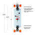 Loaded Tangent Surfskate Edition complete longboard skateboard setup infographic