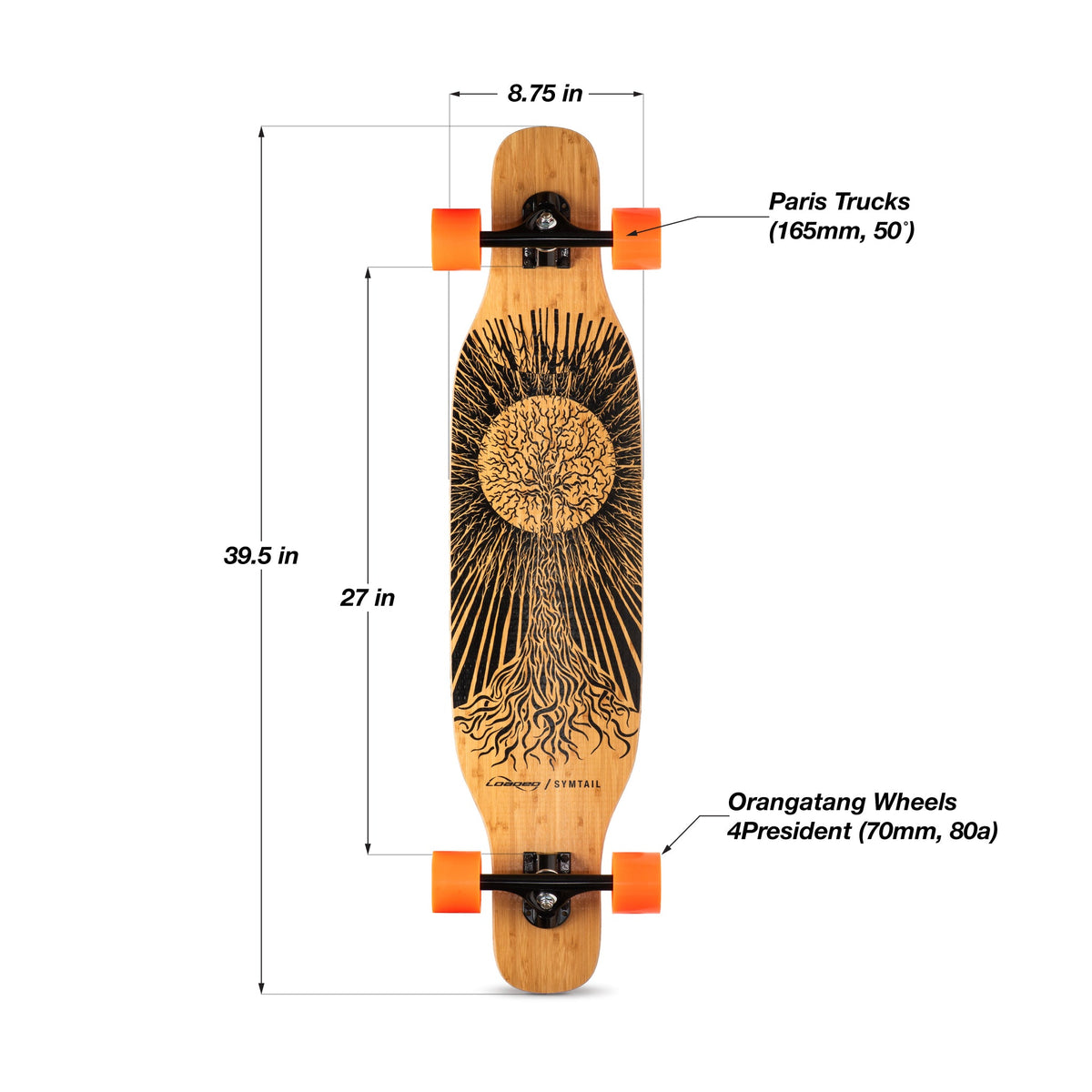 Symtail | Carving And Pumping Longboard Skateboard | Loaded Boards