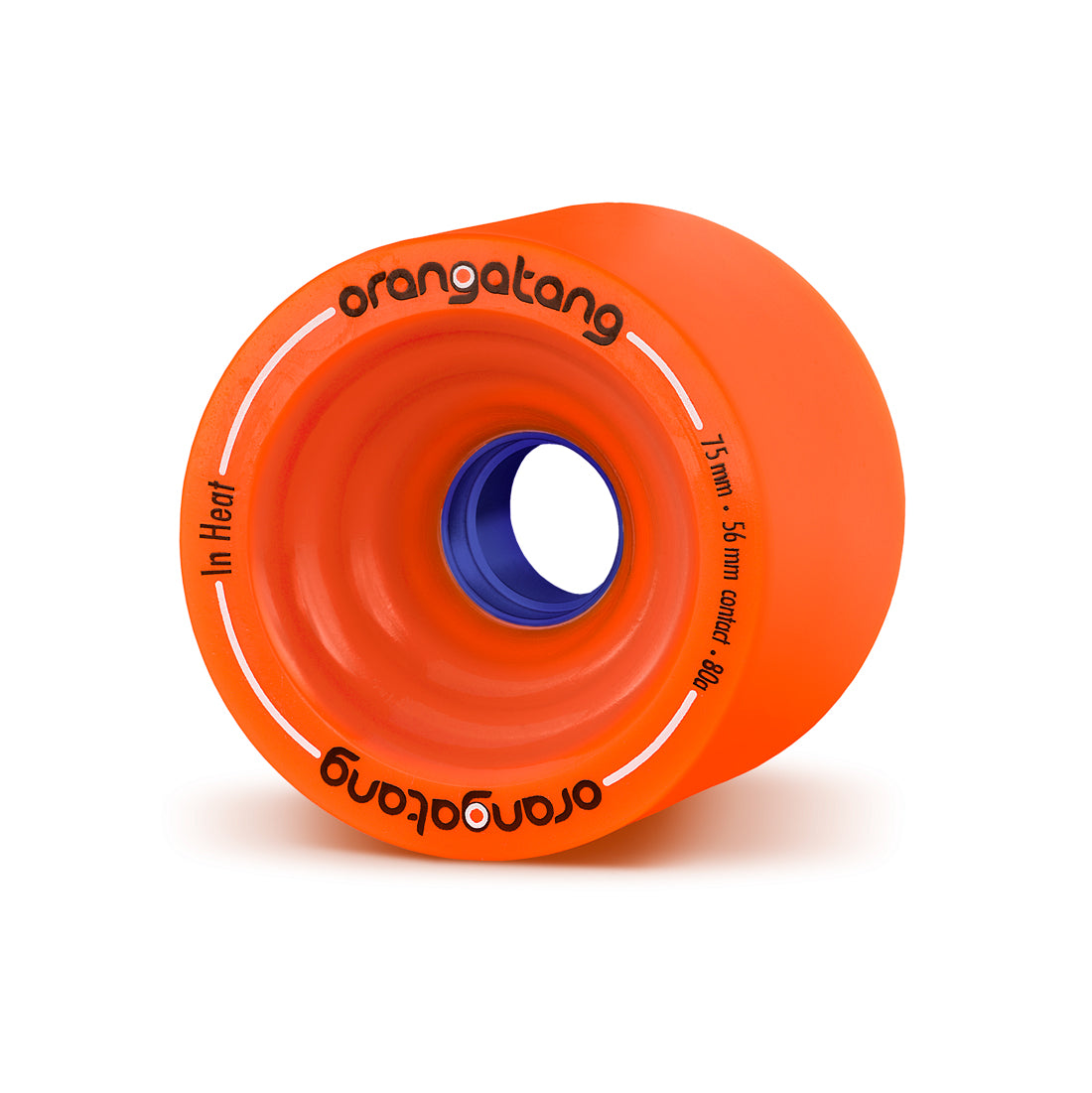 Orangatang 75mm In Heat (80a, orange) longboard skateboard wheel (hero)