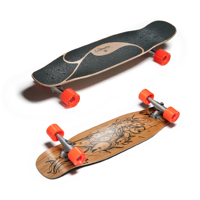 Loaded Poke longboard skateboard complete with Carver CX/C2 trucks