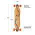 Loaded Vanguard 21-Year Anniversary Edition complete longboard skateboard setup infographic